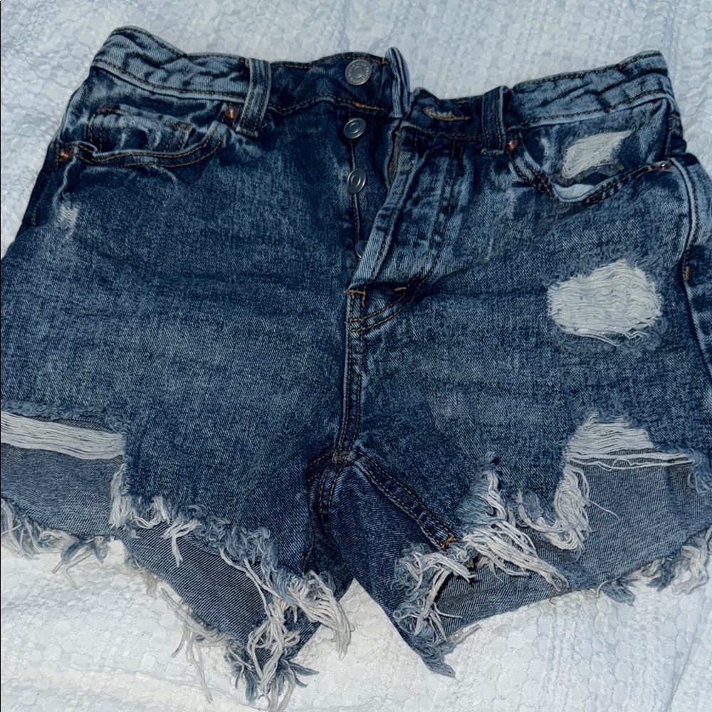Distressed Denim Women's Shorts